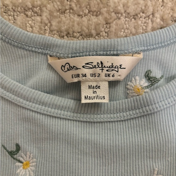 🏷️Miss Selfridge Blue Tank Top - Picture 2 of 4